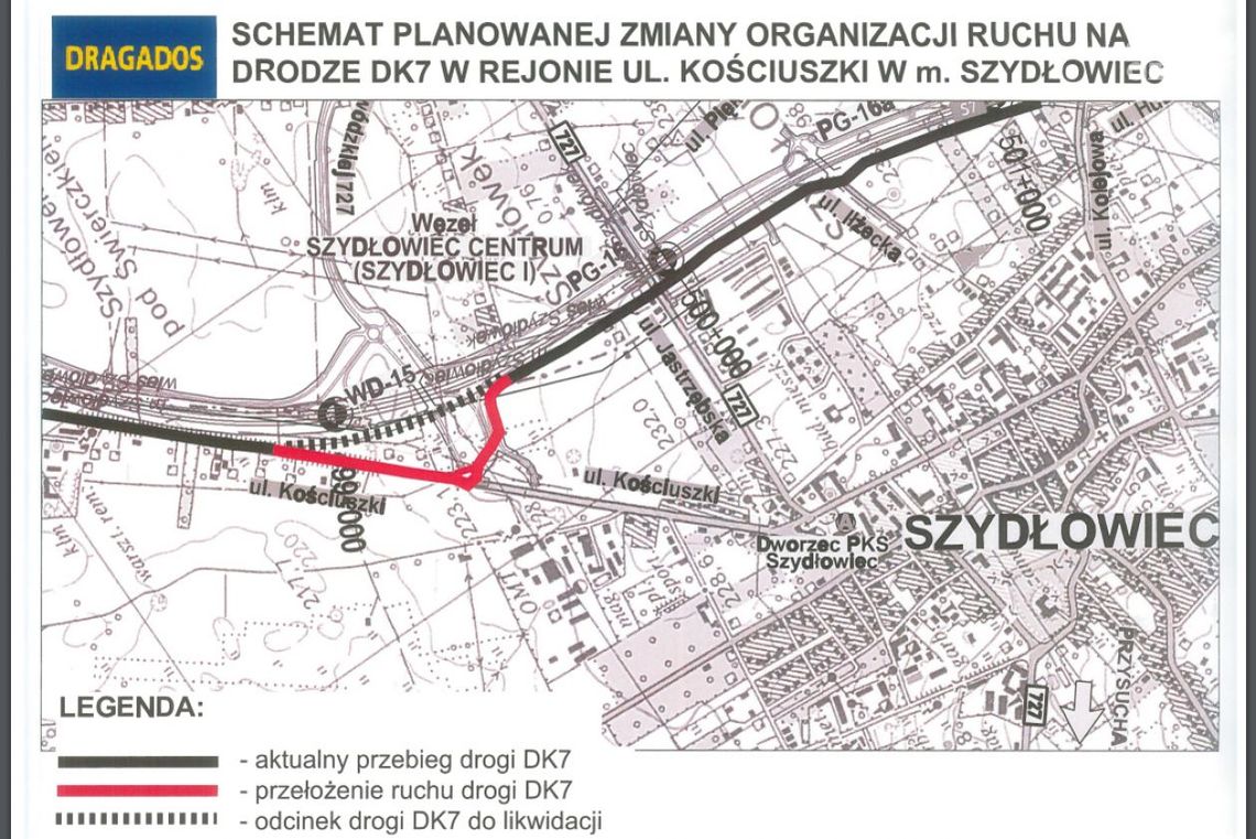 SZYDŁOWIEC. Dziś zmiana organizacji ruchu