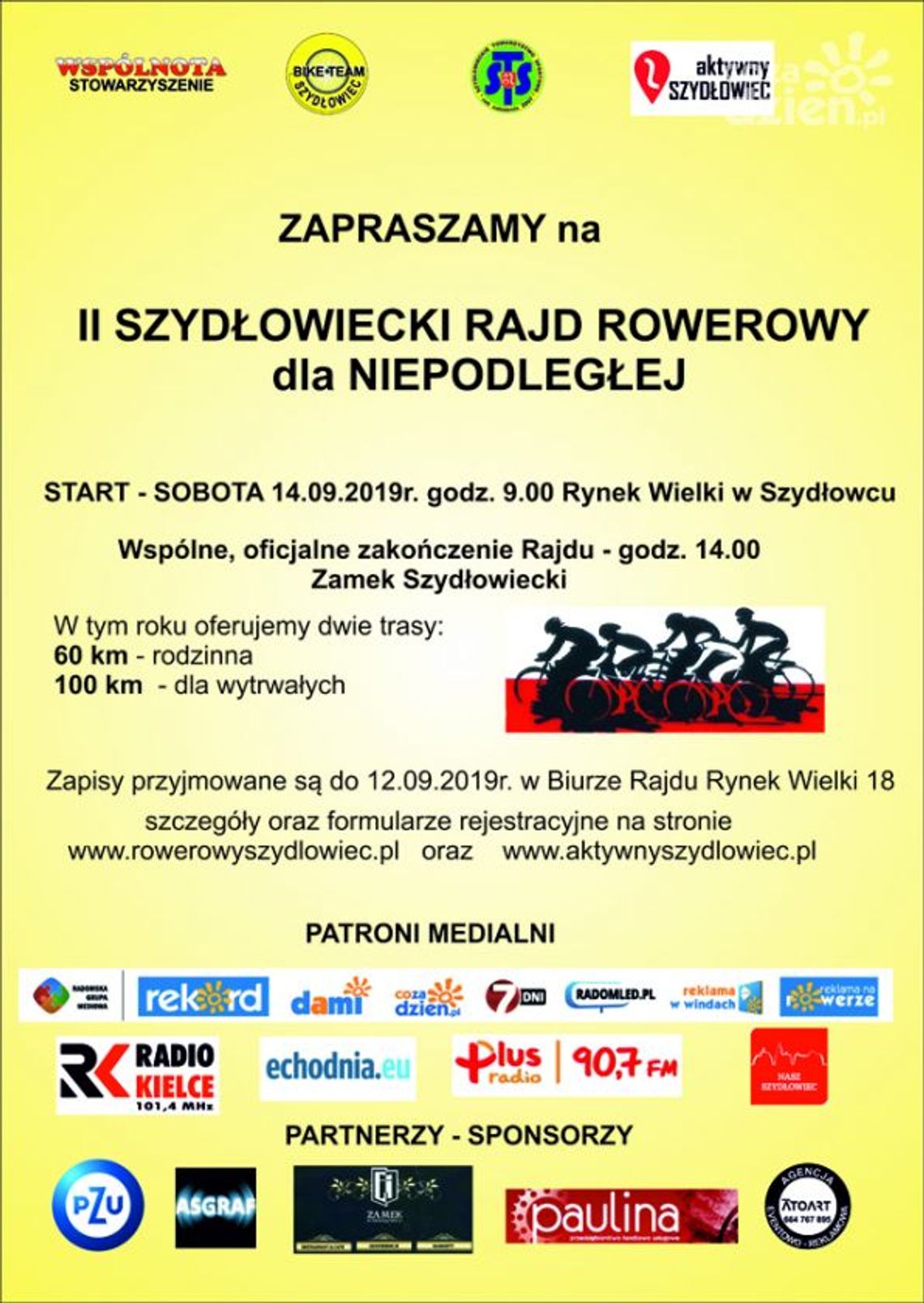 Szydłowiec. II Rajd Rowerowy dla Niepodległej Szydłowiec. II Rajd Rowerowy dla Niepodległej