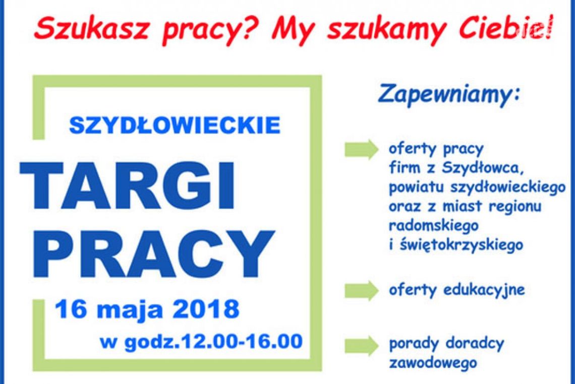 Szydłowiec. Targi pracy już za tydzień Szydłowiec. Targi pracy już za tydzień