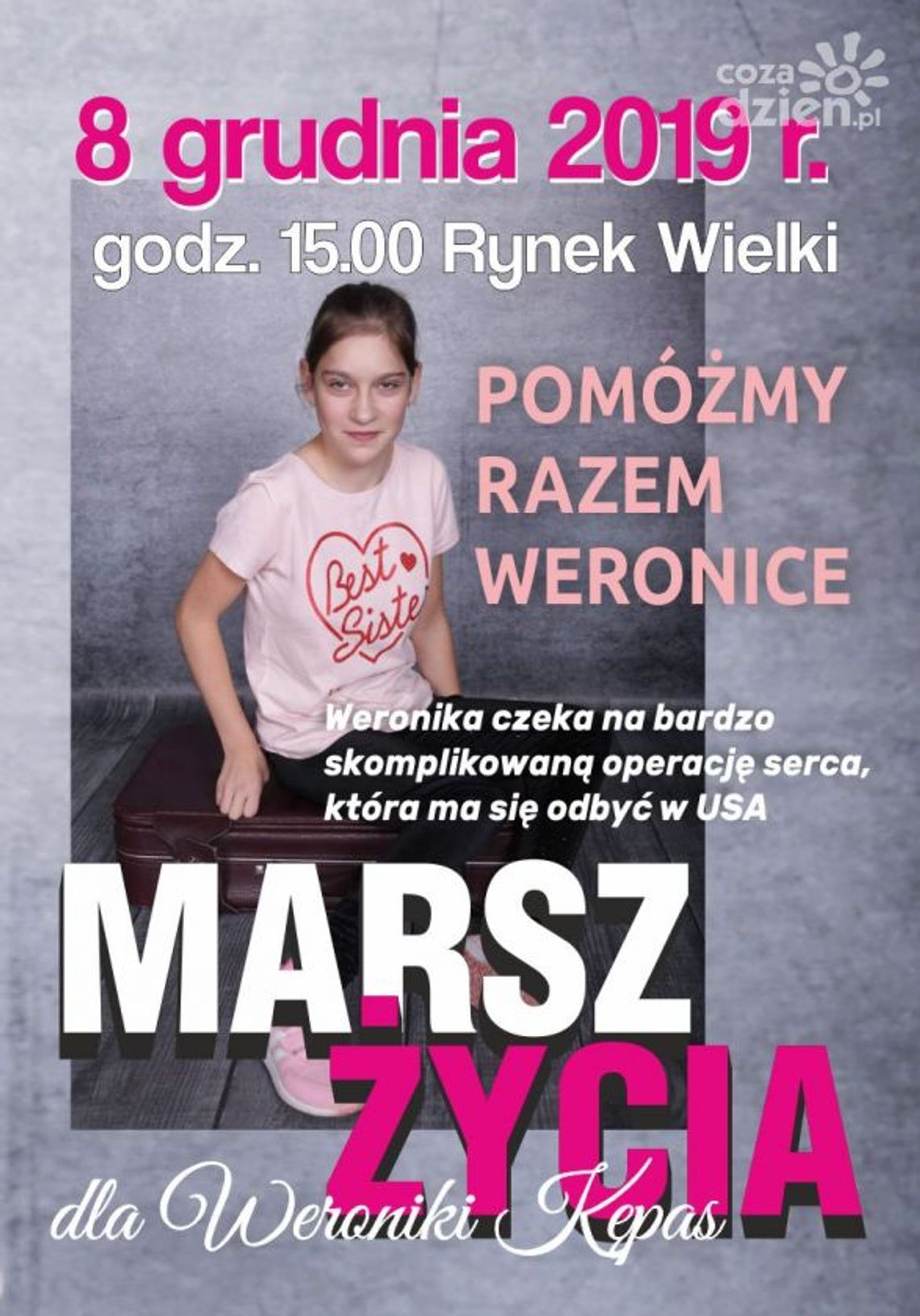 Szydłowiec. W niedzielę „Marsz Życia dla Weroniki” Szydłowiec. W niedzielę „Marsz Życia dla Weroniki”