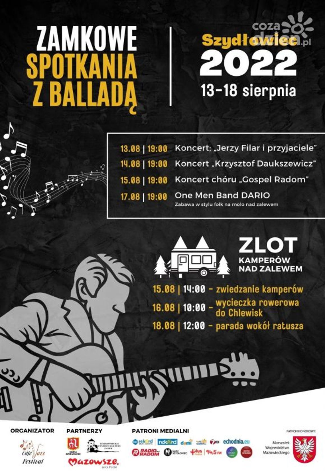 Szydłowiec. Zlot kamperów i spotkanie z balladą