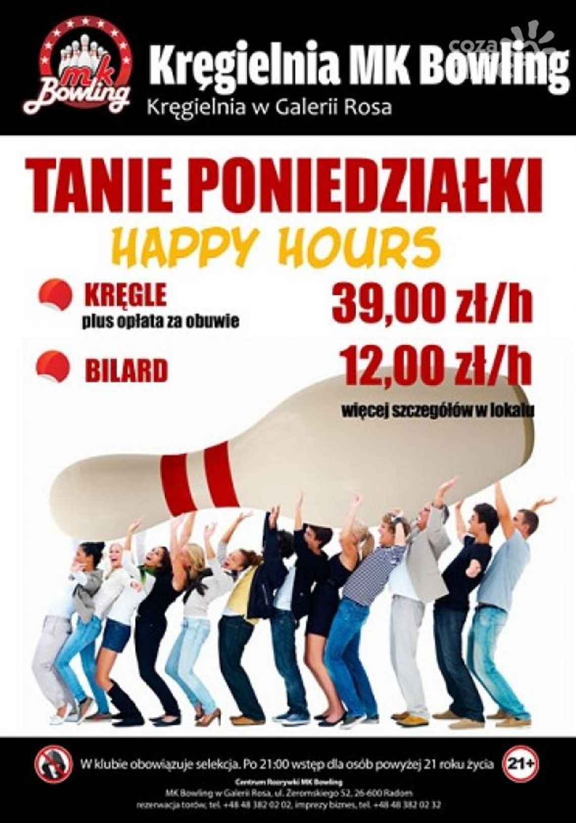 Tanie poniedziałki w MK Bowling Tanie poniedziałki w MK Bowling