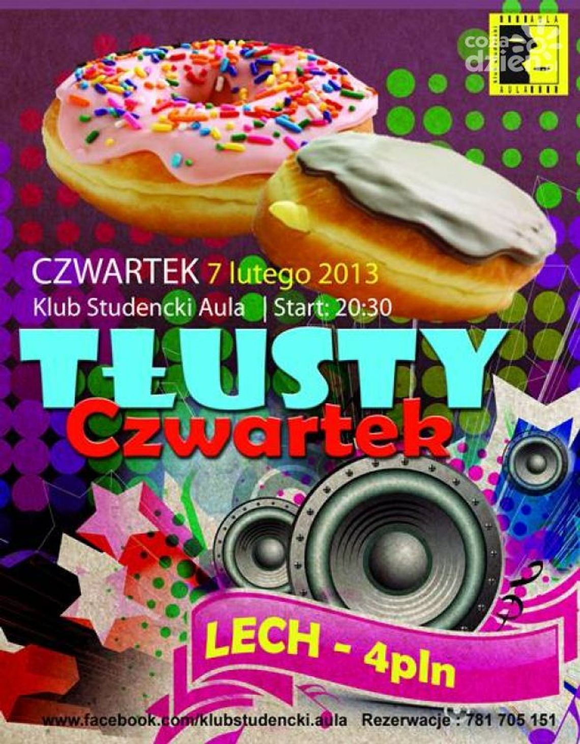 Tłusty czwartek w Auli - Wybierz taniec zamiast pączka...