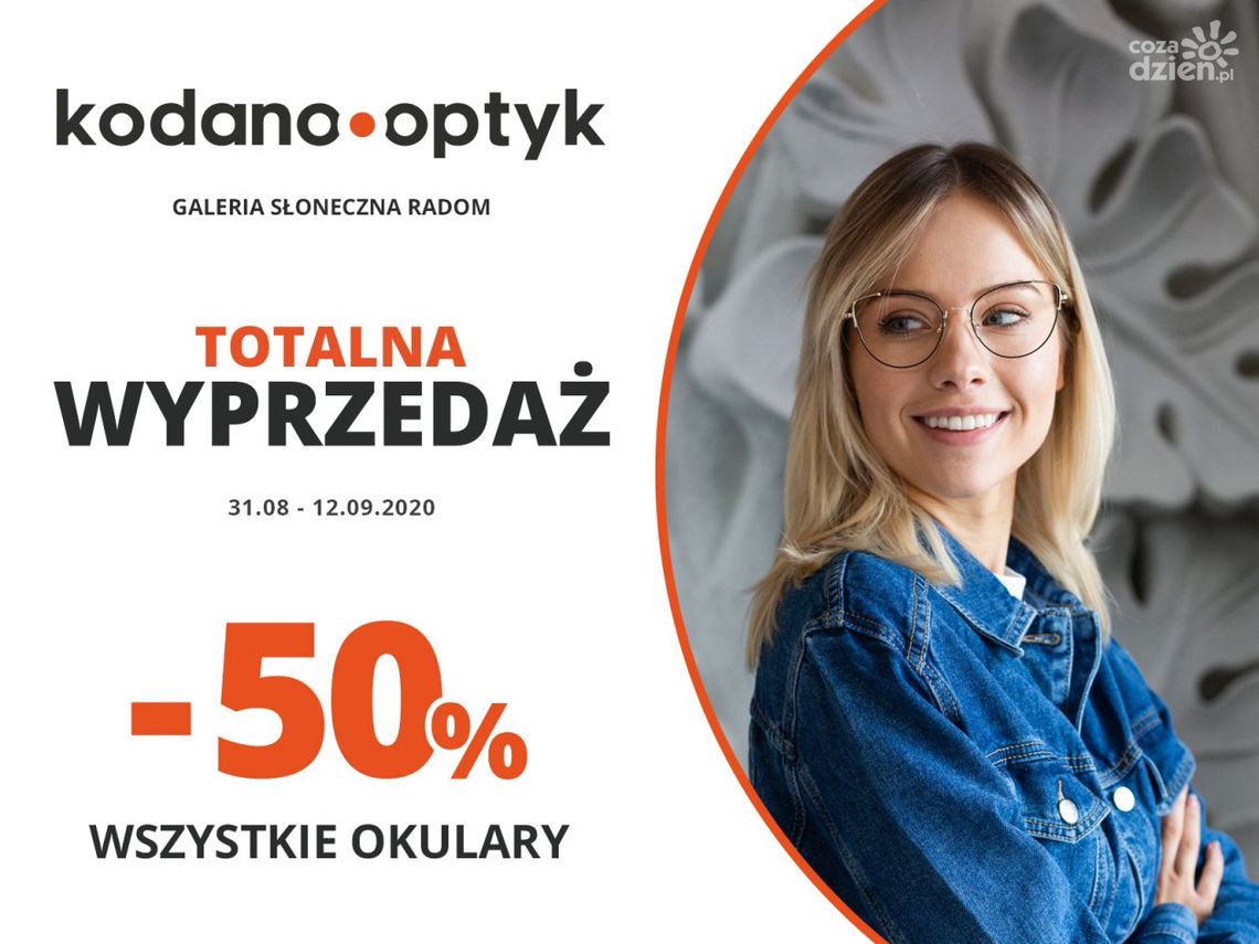 Totalna wyprzedaż w KODANO Optyk! Wszystkie okulary 50% taniej!