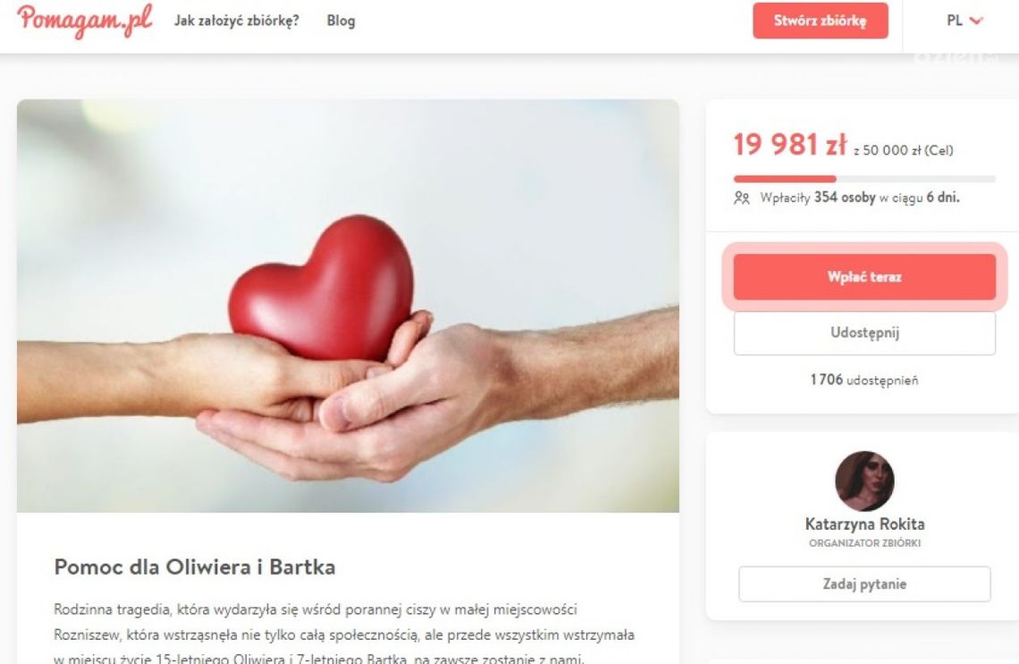 Tragedia w Rozniszewie. Ruszyła zbiórka na pomoc dzieciom Tragedia w Rozniszewie. Ruszyła zbiórka na pomoc dzieciom