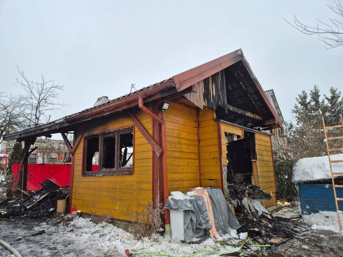 Tragiczny pożar domu letniskowego. Nie żyje mężczyzna