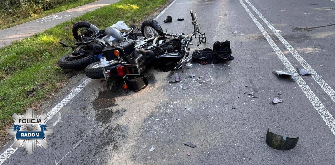 Tragiczny wypadek motocyklistów. Nie żyje 65-letni kierowca