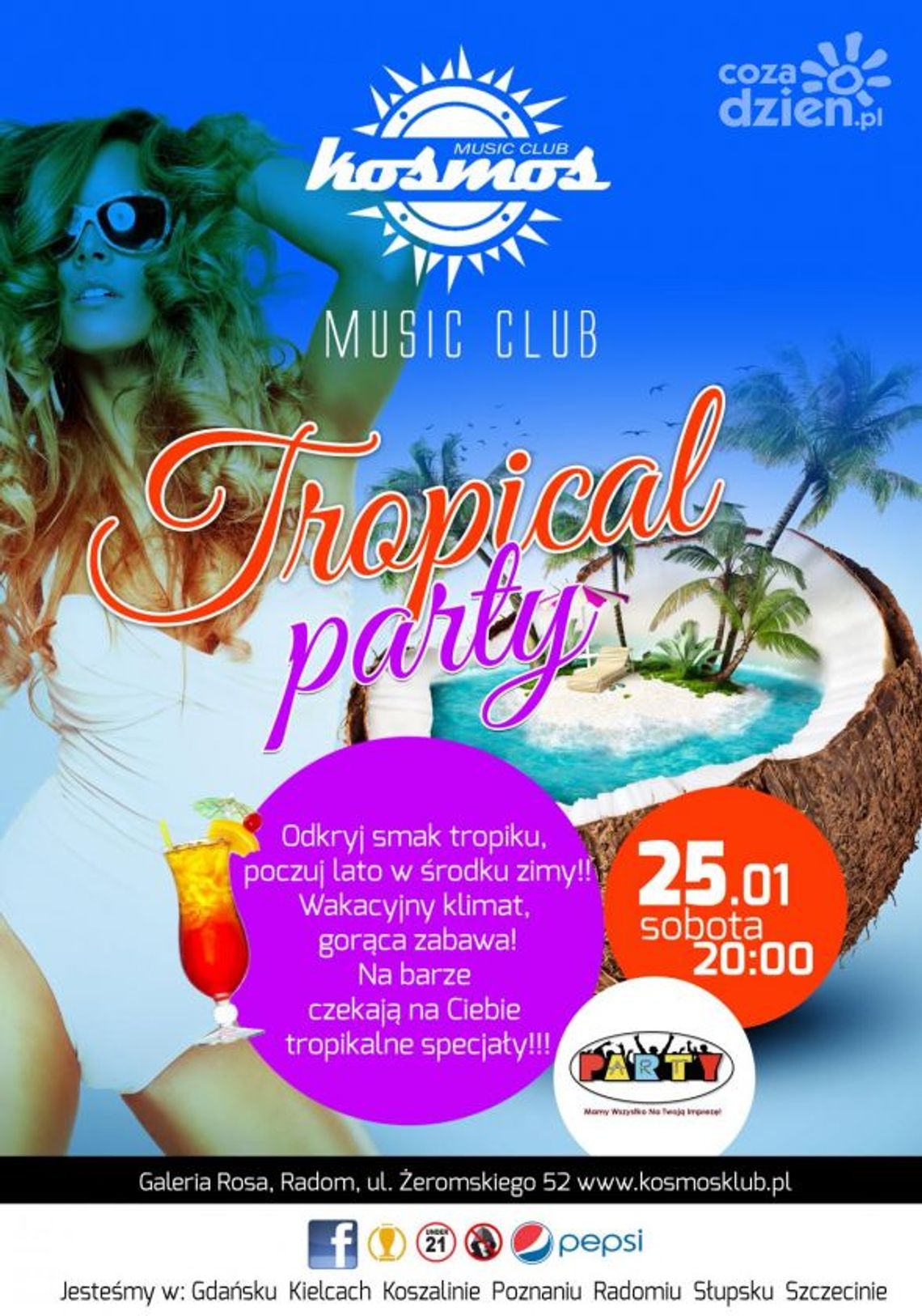TROPICAL PARTY w Klubie Kosmos