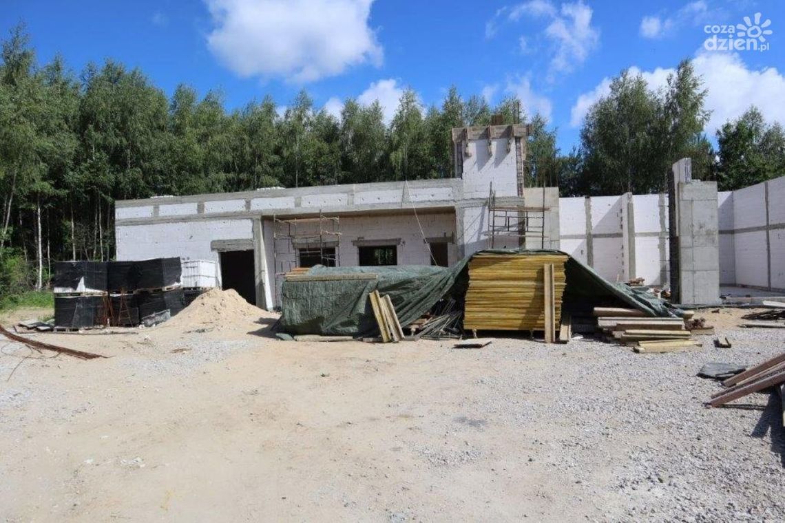 Trwa budowa remizy OSP w Kowali 