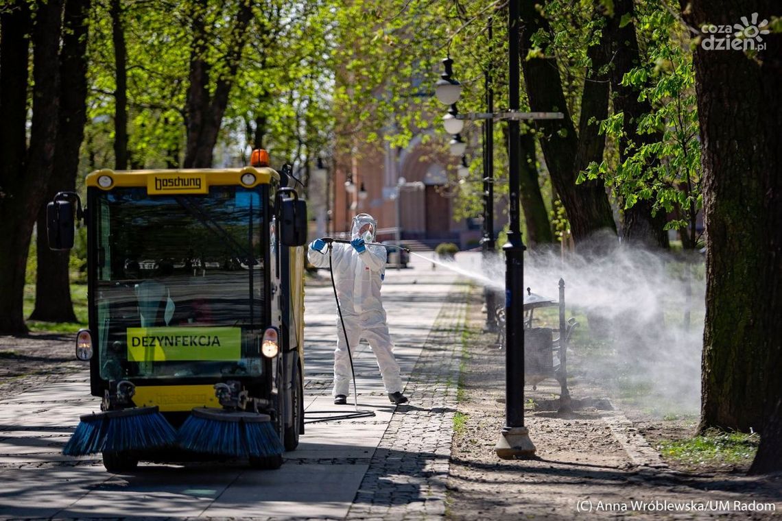 Trwa odkażanie w miejskich parkach Trwa odkażanie w miejskich parkach