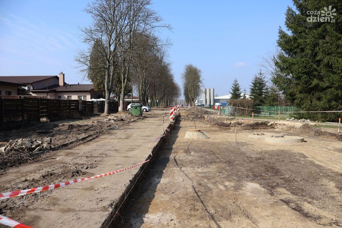 Trwa przebudowa ul. Sportowej w Zwoleniu 