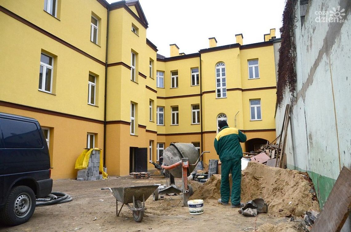 Trwa remont budynku po PSP 8