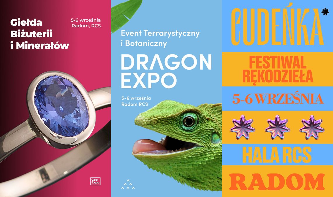 Trzy wydarzenia w jeden weekend. Radomskie Centrum Sportu zamieni się w świat egzotyki, minerałów i rękodzieła Trzy wydarzenia w jeden weekend. Radomskie Centrum Sportu zamieni się w świat egzotyki, minerałów i rękodzieła