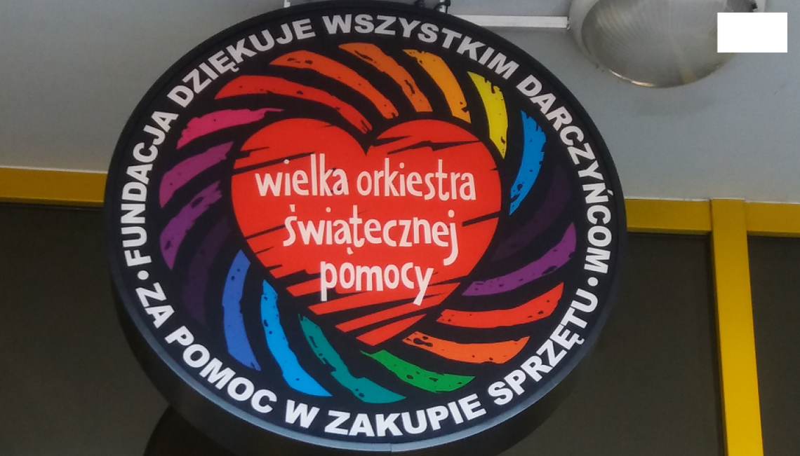 Tu pomaga WOŚP. Plafon i nowy sprzęt