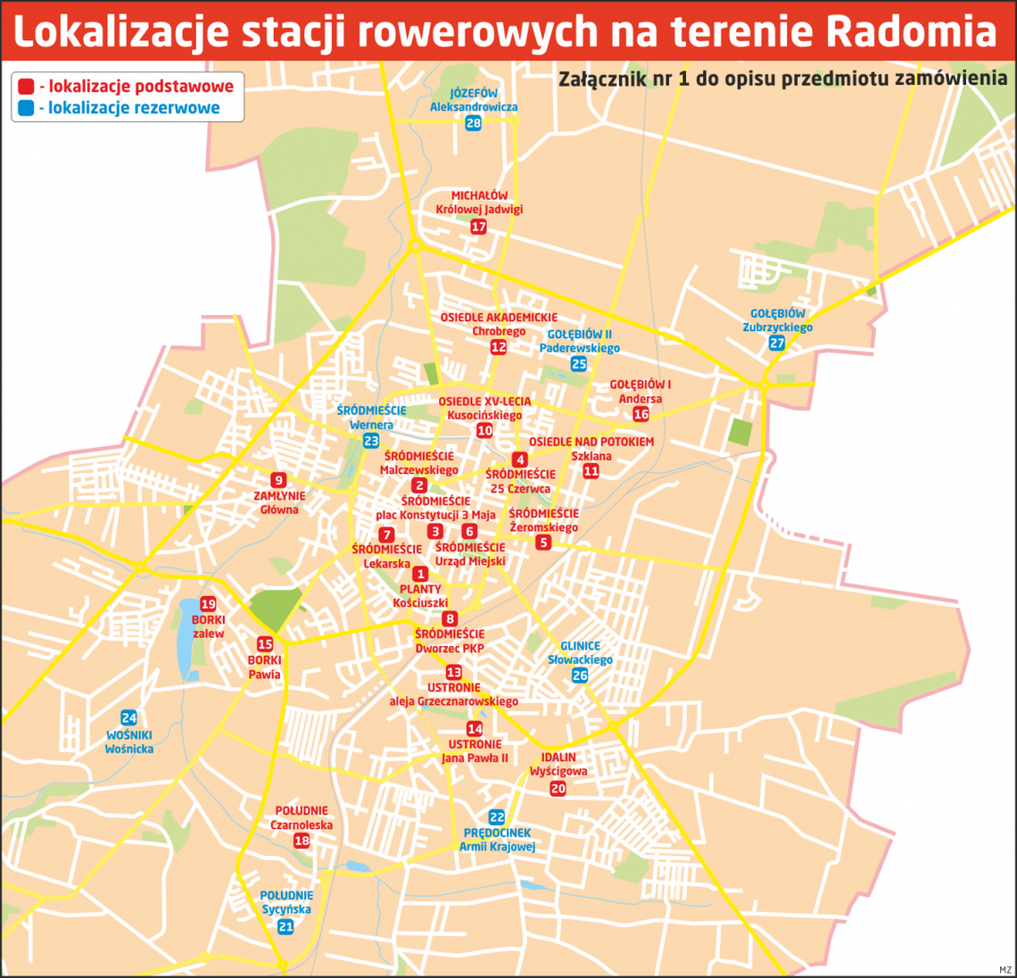 Tu staną stacje roweru miejskiego! MAPA