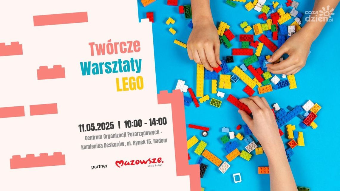 Twórcze warsztaty LEGO już 11 maja w Kamienicy Deskurów w Radomiu Twórcze warsztaty LEGO już 11 maja w Kamienicy Deskurów w Radomiu