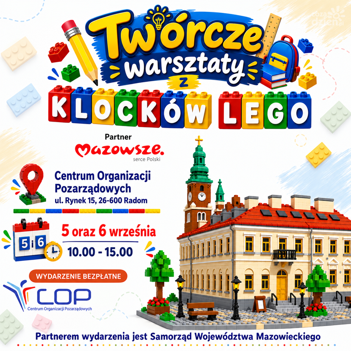 Twórcze Warsztaty z klocków LEGO 2026 – dwa dni kreatywnej zabawy i edukacji w Radomiu