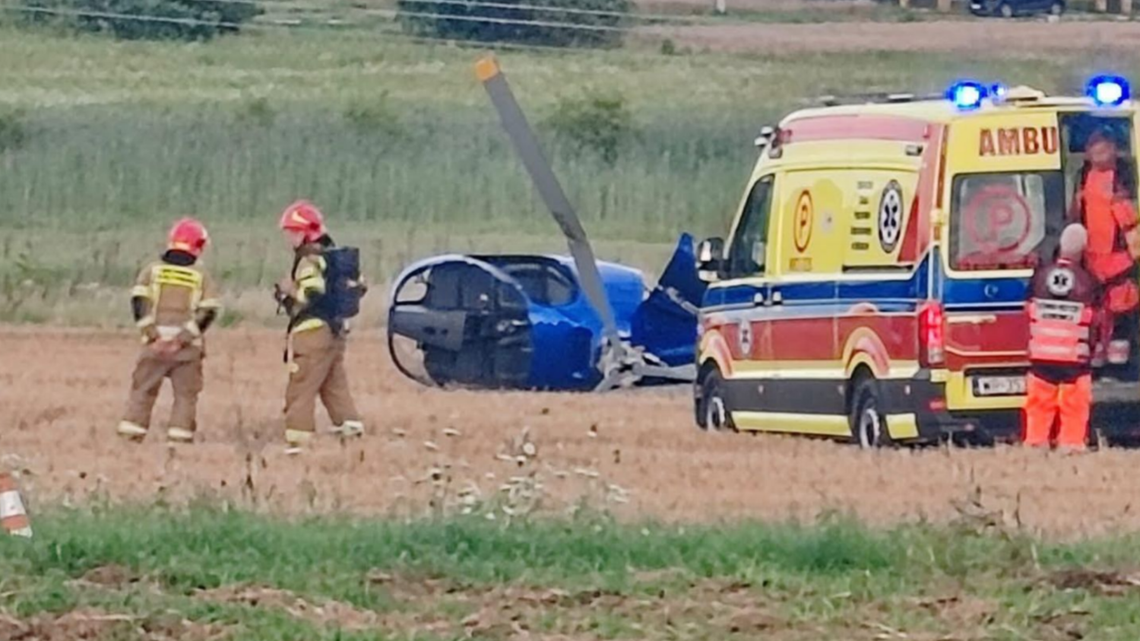 Umorzone dochodzenie w sprawie wypadku śmigłowca w gminie Iłża