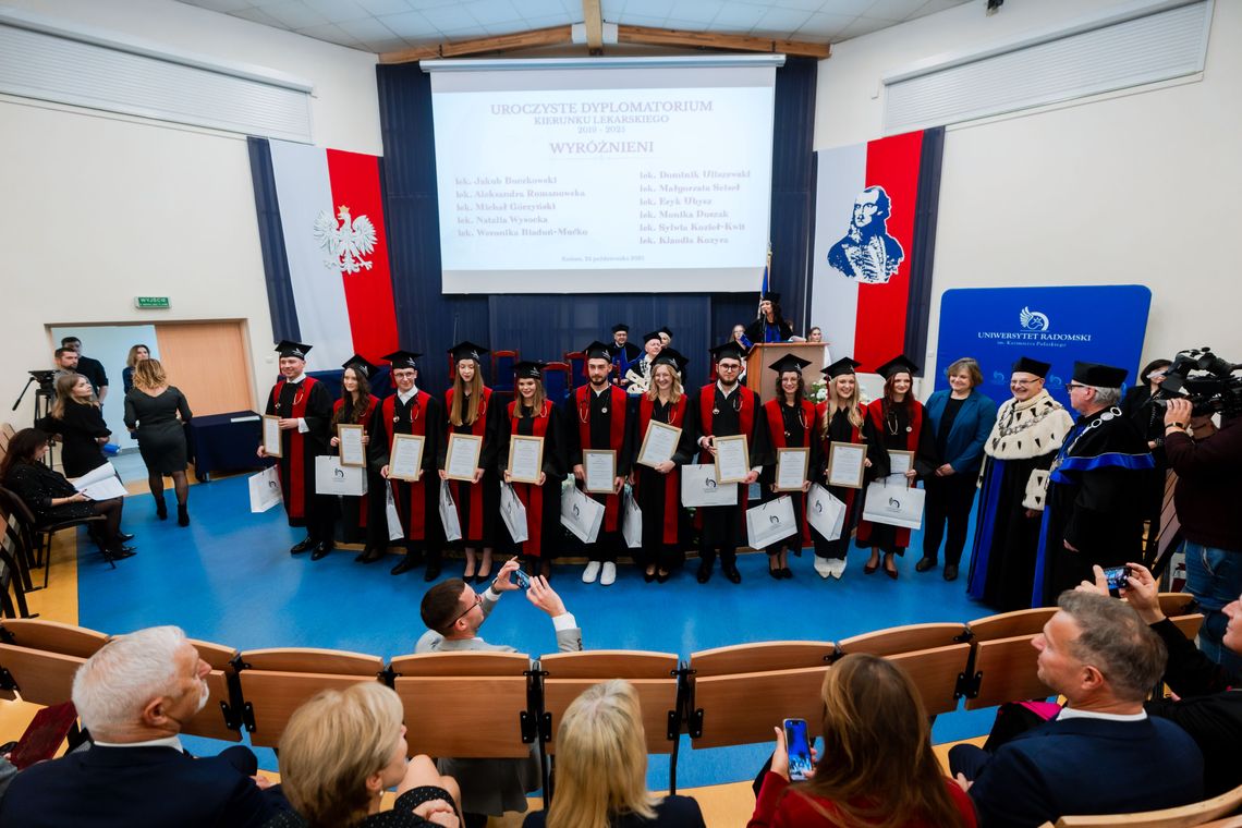 Uroczyste Dyplomatorium Absolwentów Kierunku Lekarskiego Uniwersytetu Radomskiego