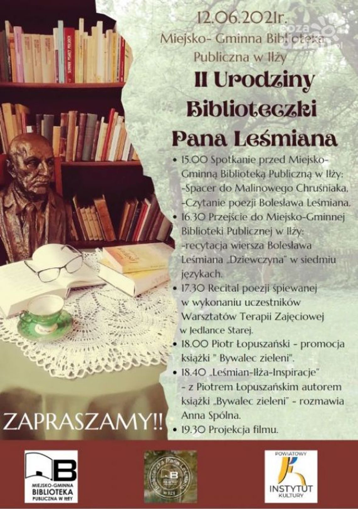 Urodziny biblioteczki. Leśmian w Iłży
