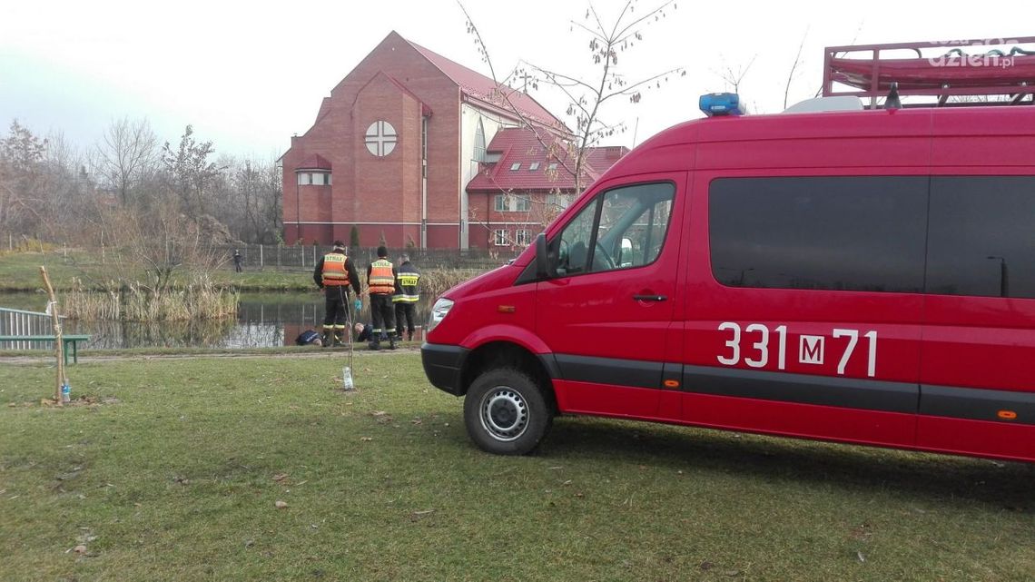 Ustronie. Ciało kobiety w oczku wodnym