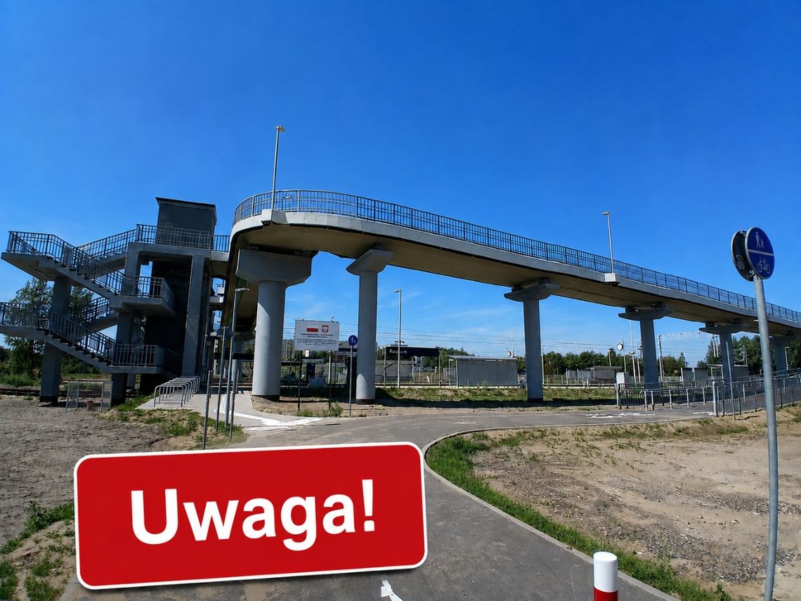 Uwaga! Przechodzisz na własną odpowiedzialność. Kładka na radomskim Południu nie jest jeszcze oddana do użytku Uwaga! Przechodzisz na własną odpowiedzialność. Kładka na radomskim Południu nie jest jeszcze oddana do użytku