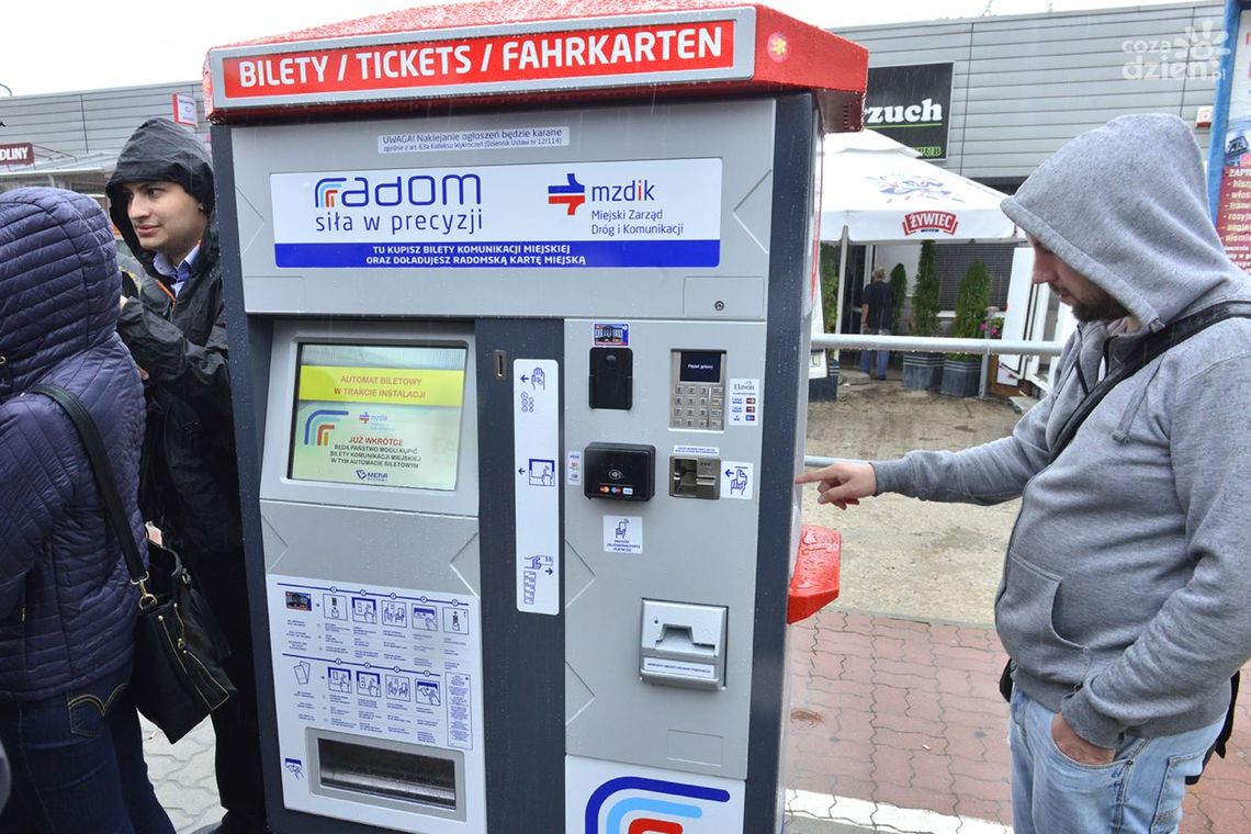 Uwaga! Wyłączą biletomaty w Radomiu