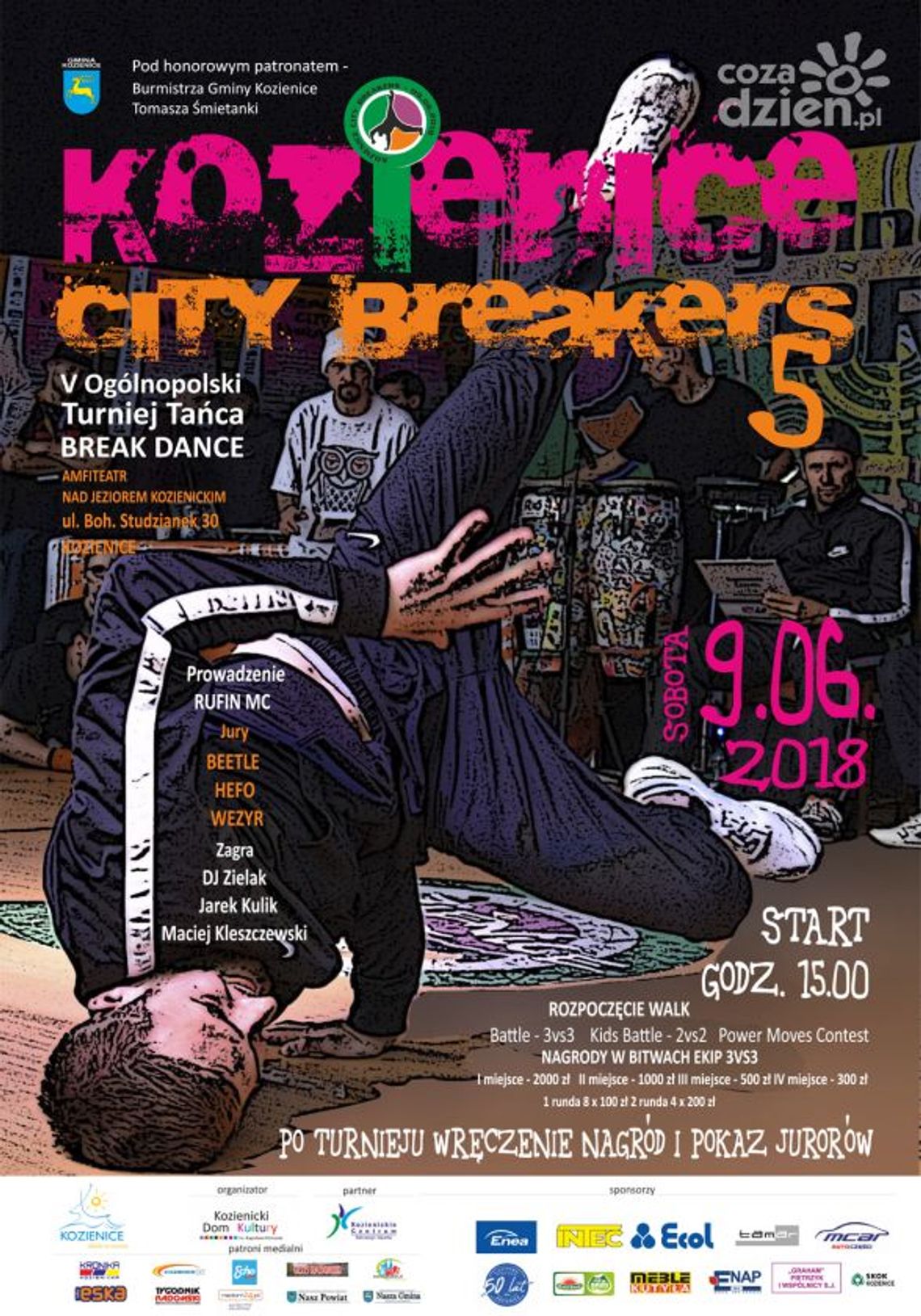 V Ogólnopolski Turniej Tańca Break Dance „Kozienice City Breakers"