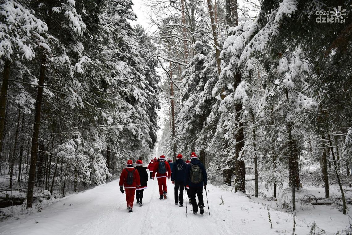 W mikołajkowych przebraniach przez Puszczę Kozienicką W mikołajkowych przebraniach przez Puszczę Kozienicką