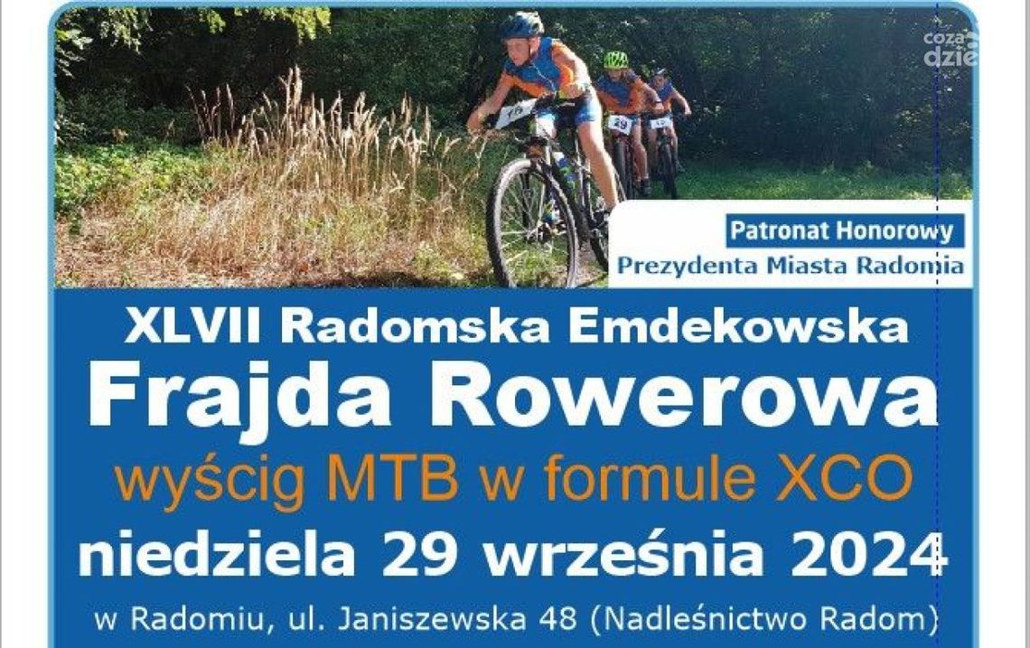 W niedzielę 47. Radomska Emdekowska Frajda Rowerowa