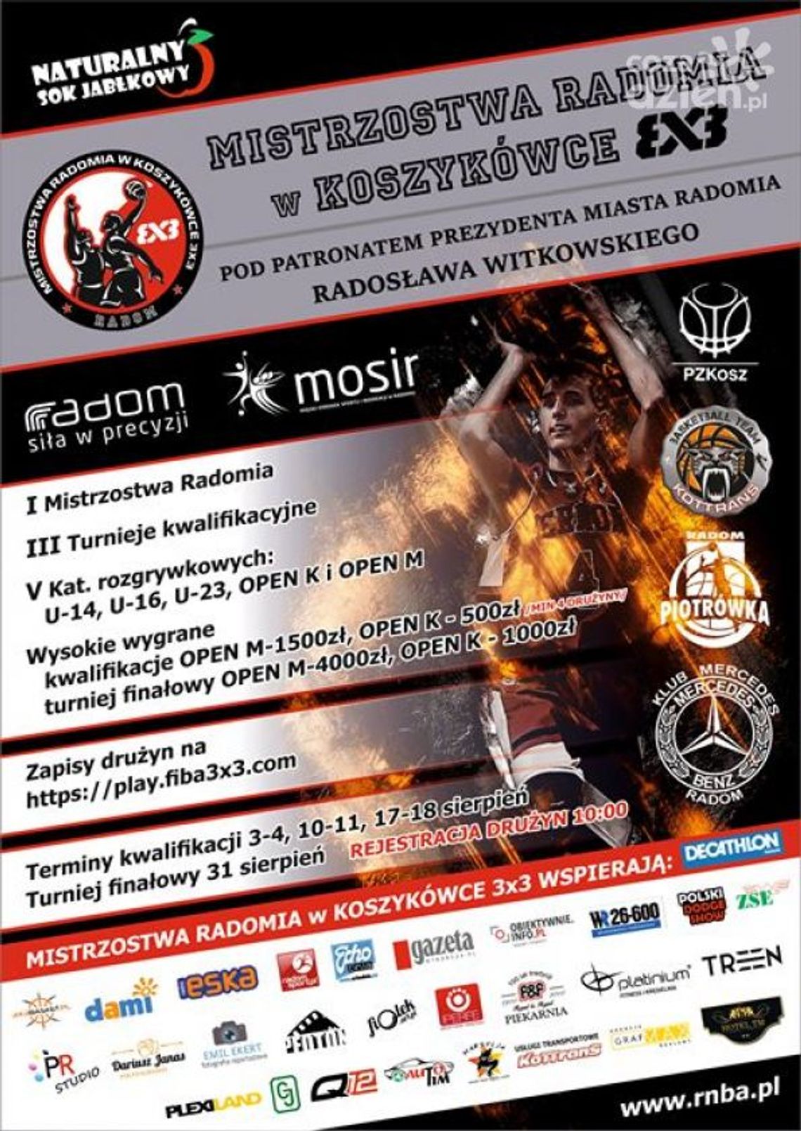 W sierpniu odbędą się mistrzostwa Radomia w koszykówce 3x3