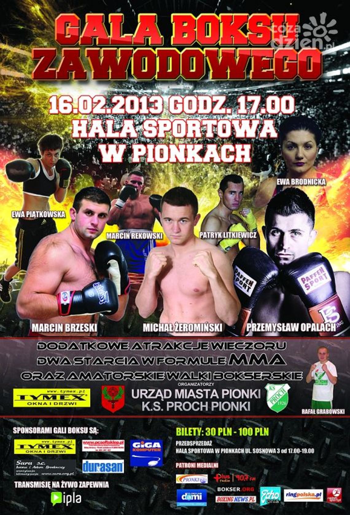 W sobotę I Gala Boksu Zawodowego w Pionkach! W sobotę I Gala Boksu Zawodowego w Pionkach!