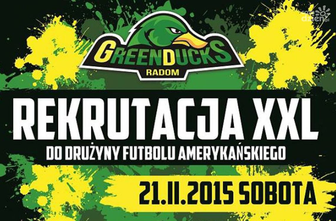 W sobotę rekrutacja XXL Green Ducks