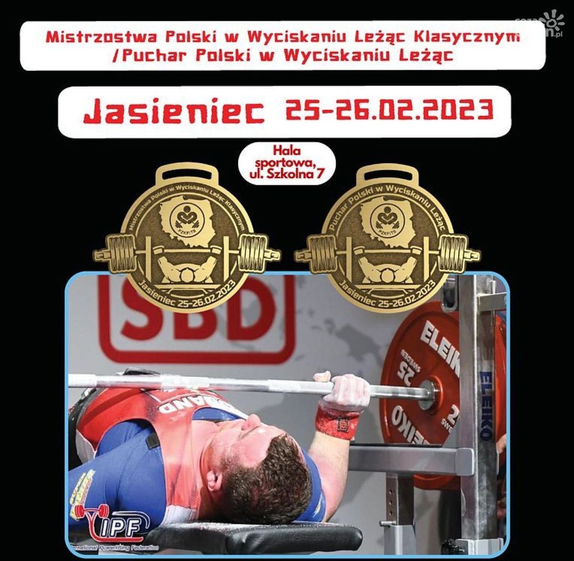 W weekend w Jasieńcu mistrzostwa Polski  
i Puchar Polski w wyciskaniu
