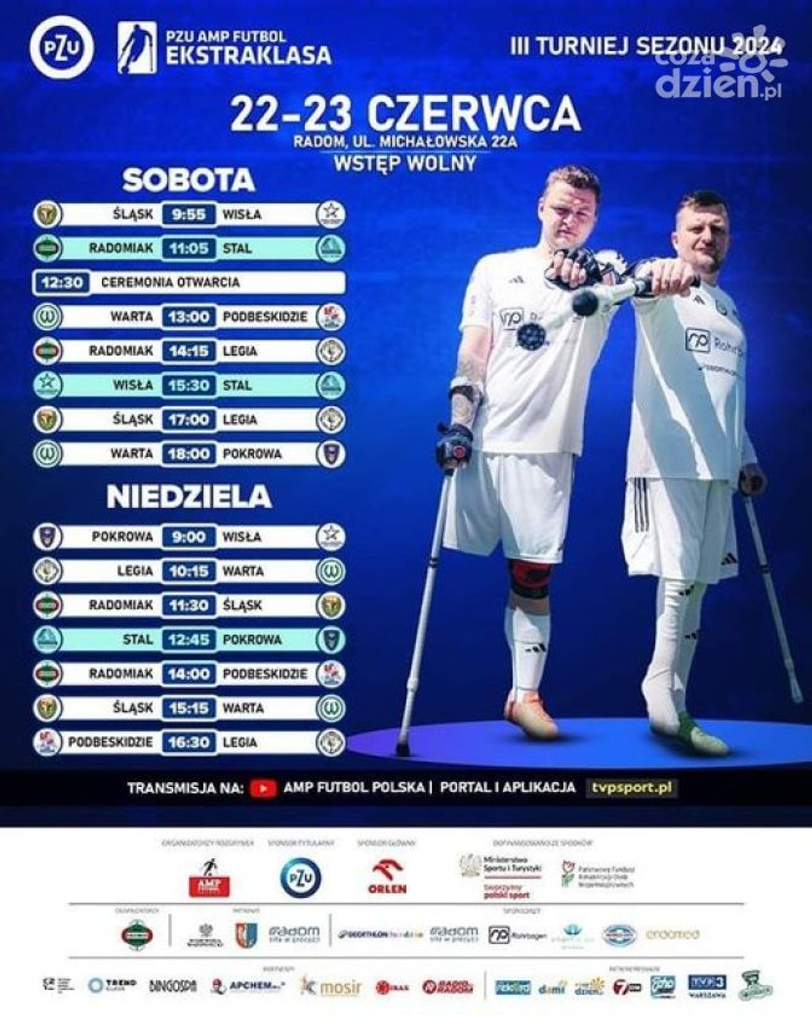 W weekend w Radomiu ligowe zmagania w PZU Amp Futbol Ekstraklasie W weekend w Radomiu ligowe zmagania w PZU Amp Futbol Ekstraklasie