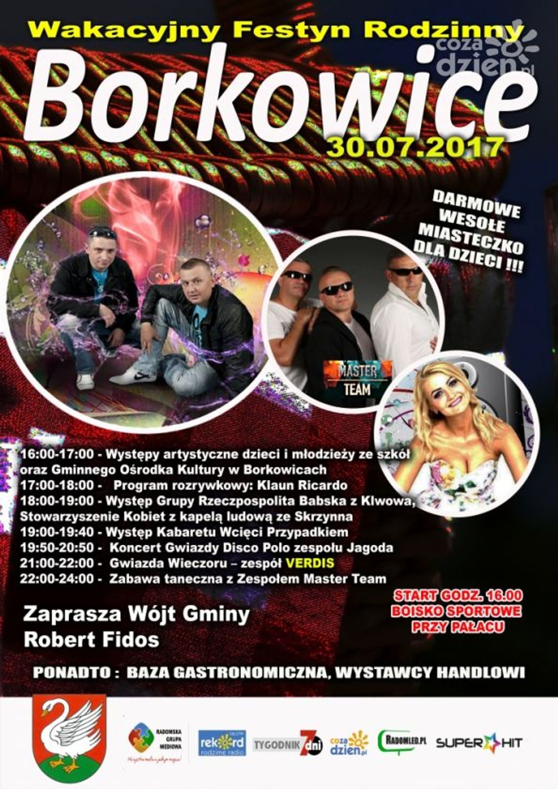 Wakacyjna zabawa w Borkowicach