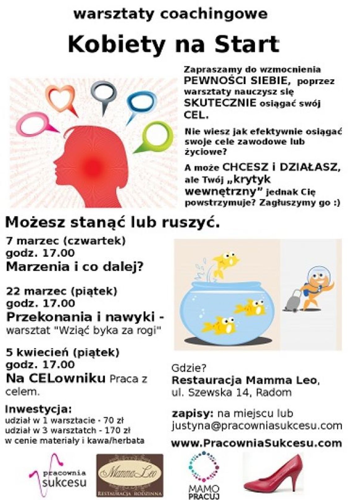 Warsztaty "Kobiety na Start". Mamy jedną wejściówkę!