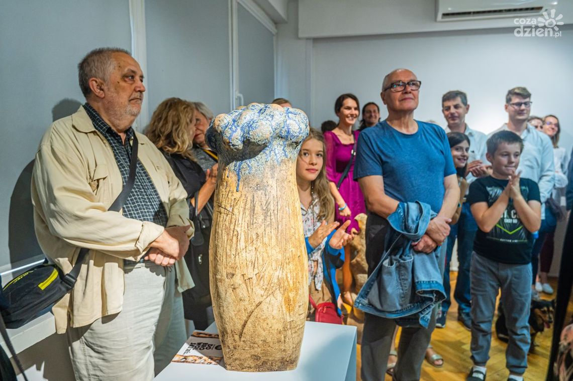 Wernisaż prac Bogusława Dobrowolskiego. Można je oglądać w Galerii Łaźnia