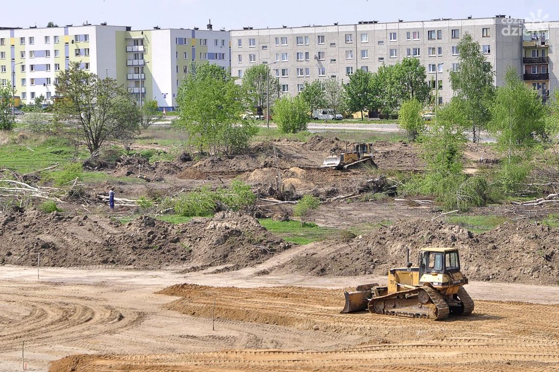 Widać przebieg budowanej obwodnicy południowej Widać przebieg budowanej obwodnicy południowej