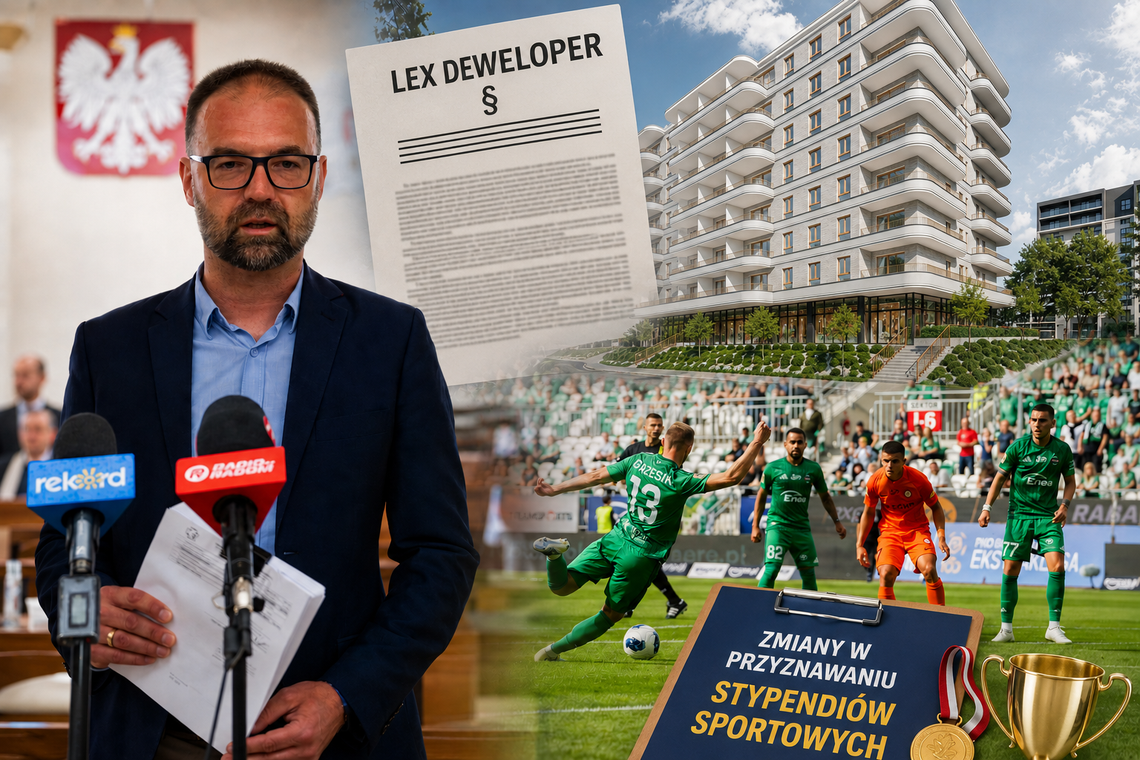 Więcej dla klubów sportowych, 12 mln zł z rządowej rezerwy i lex deweloper. Tak będzie na najbliższej sesji Więcej dla klubów sportowych, 12 mln zł z rządowej rezerwy i lex deweloper. Tak będzie na najbliższej sesji