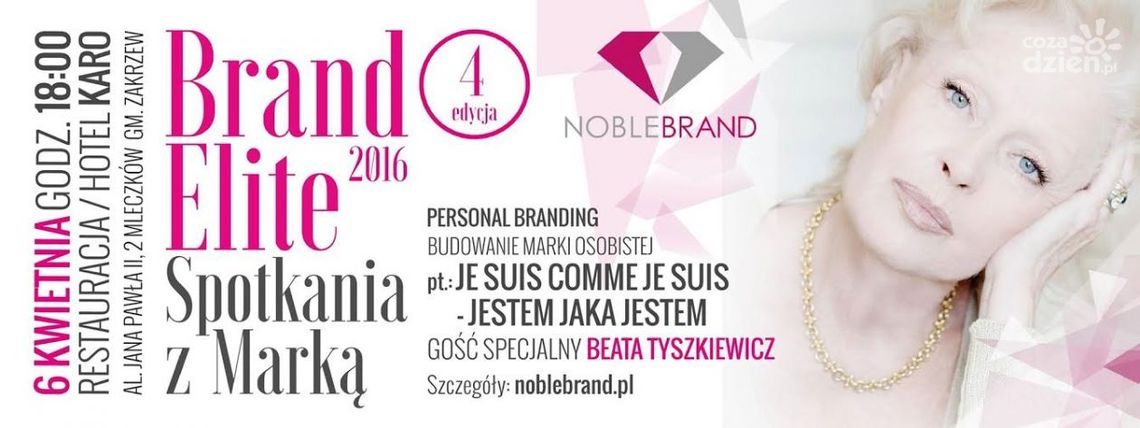 Wieczór Biznesowy "Je suis comme je suis – Jestem jaka jestem" z Baetą Tyszkiewcz Wieczór Biznesowy "Je suis comme je suis – Jestem jaka jestem" z Baetą Tyszkiewcz