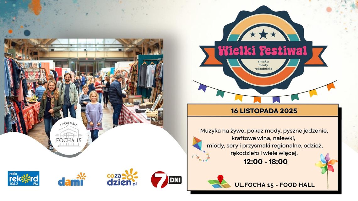 "Wielki Festiwal mody, smaku, rękodzieła" już 16 listopada w Radomiu!