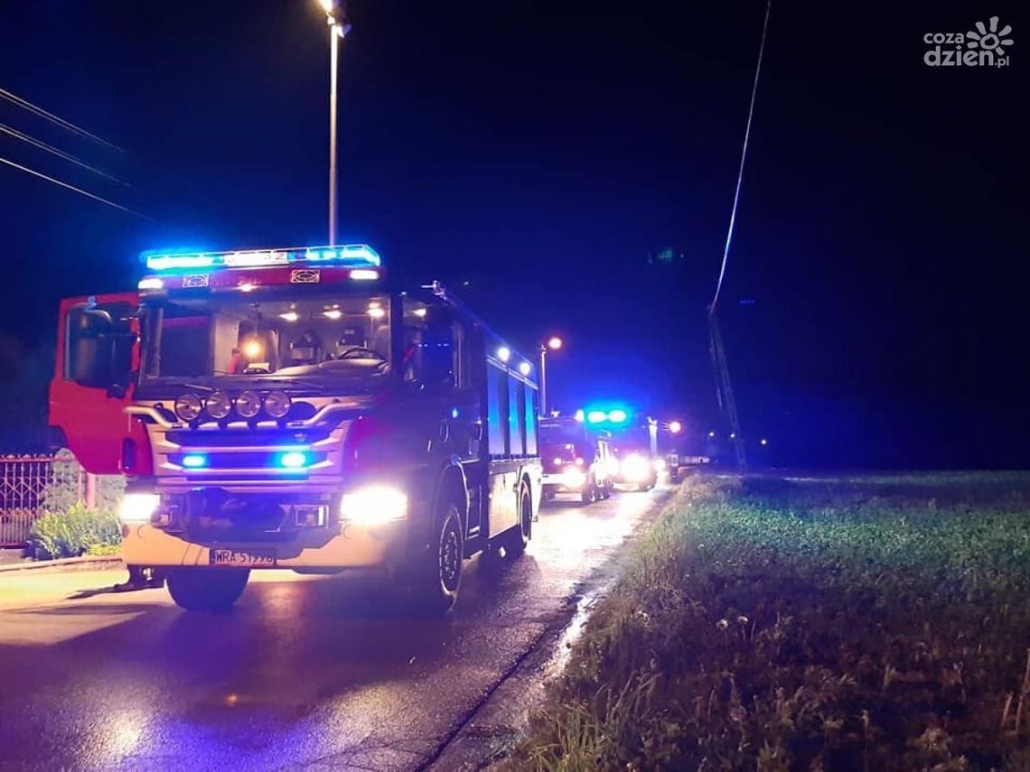 Wierzbica. Pożar w domu