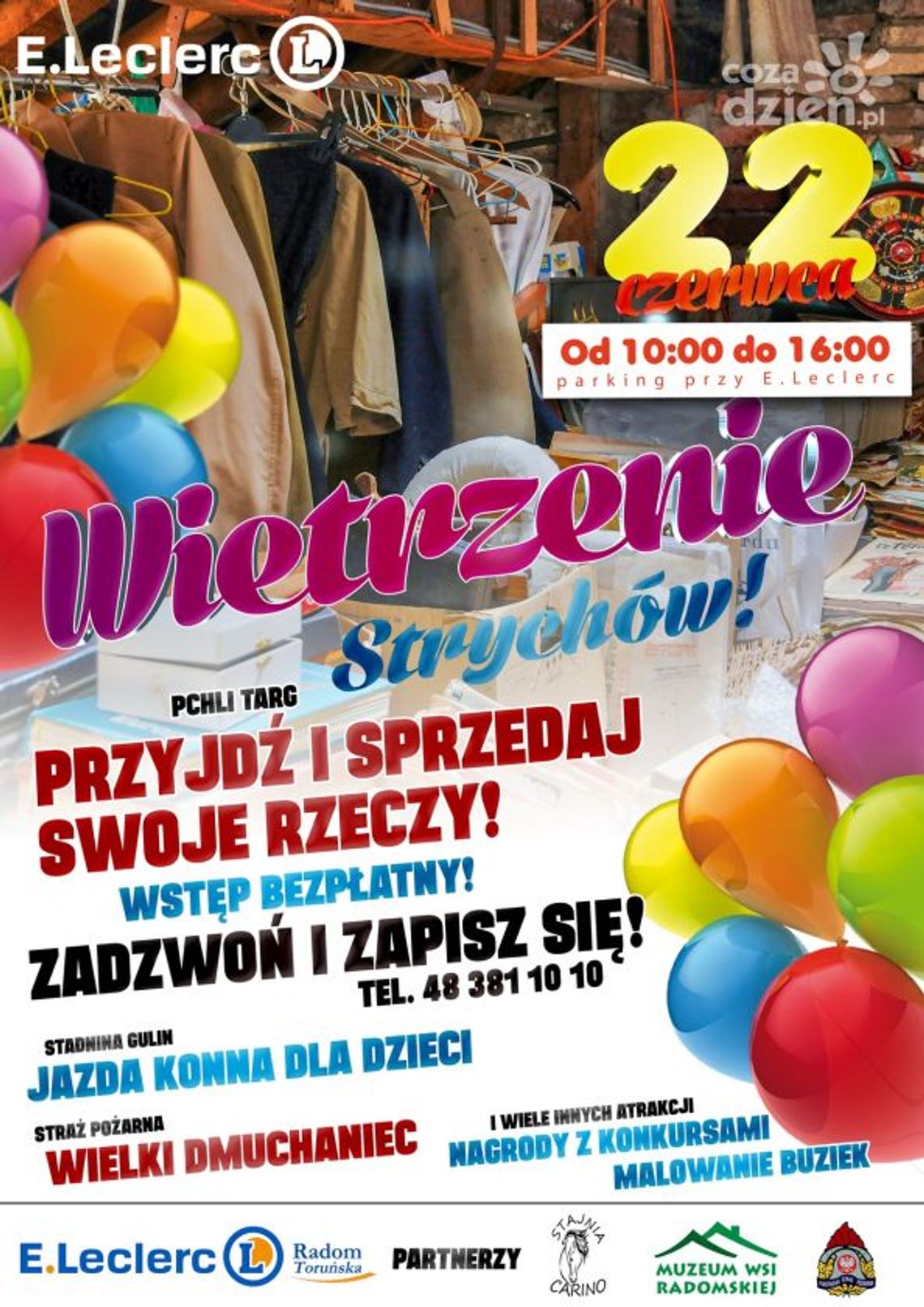 Wietrzenie strychów przy E. Leclerc