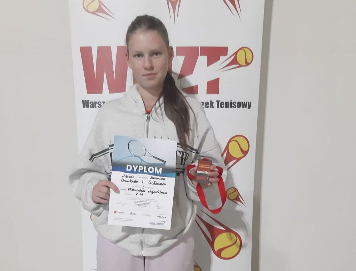 Wiktoria Chmielewska mistrzynią województwa mazowieckiego seniorów w deblu