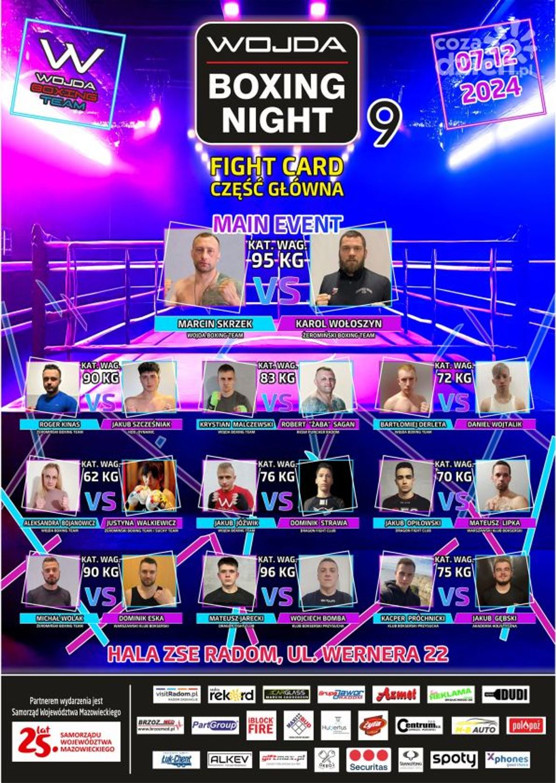 Wojda Boxing Night 9 - OGLĄDAJ TRANSMISJĘ