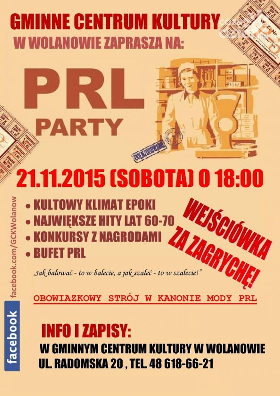 WOLANÓW. Impreza w stylu PRL