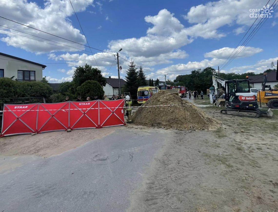 Wólka Lesiowska. Wypadek w miejscu pracy