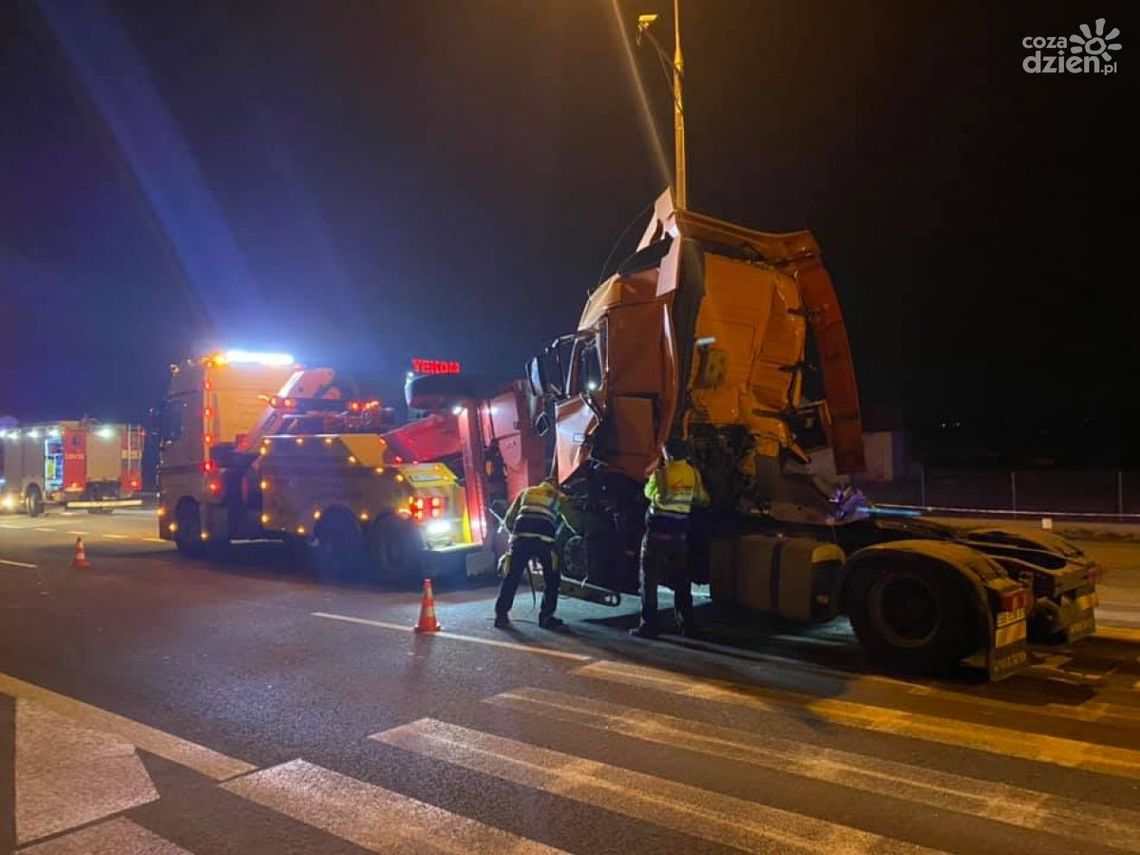 Wsola. Zderzenie dwóch ciężarówek 