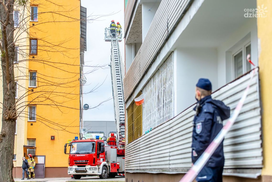 Wybuch przy Chrobrego. Poparzony mężczyzna w szpitalu 